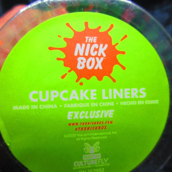 Nickelodeon Cupcake Liners Baking Nick Box Exclusive - Picture 8 of 8